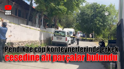 Pendik’te çöp konteynerlerinde erkek cesedine ait parçalar bulundu