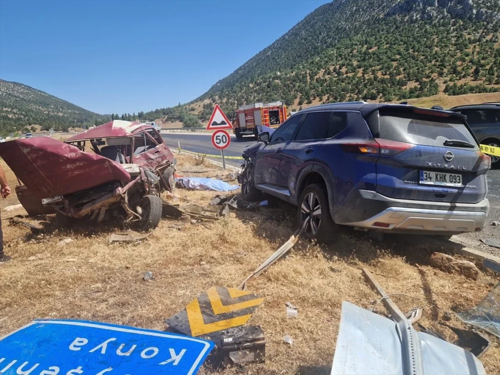 Konya’da Otomobil Kazası: 2 Ölü, 2 Yaralı