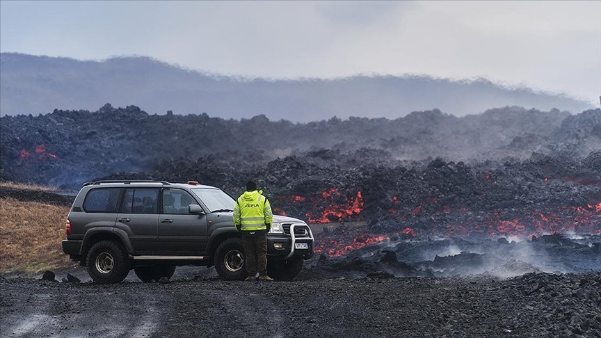 İzlanda'nın güneybatısında Reykjanes Yarımadası'ndaki