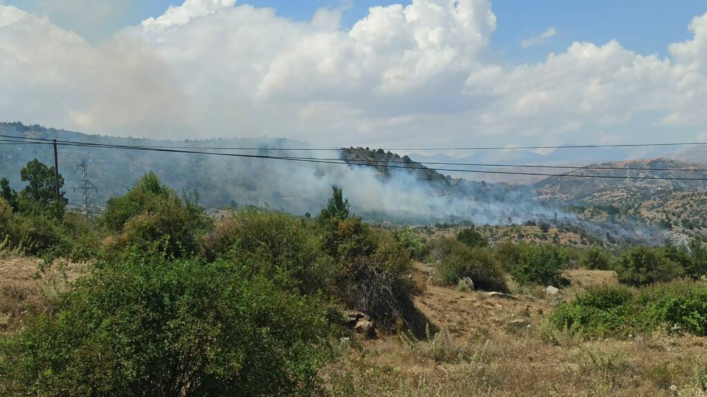 Kayseri’de orman yangını: Müdahale sürüyor