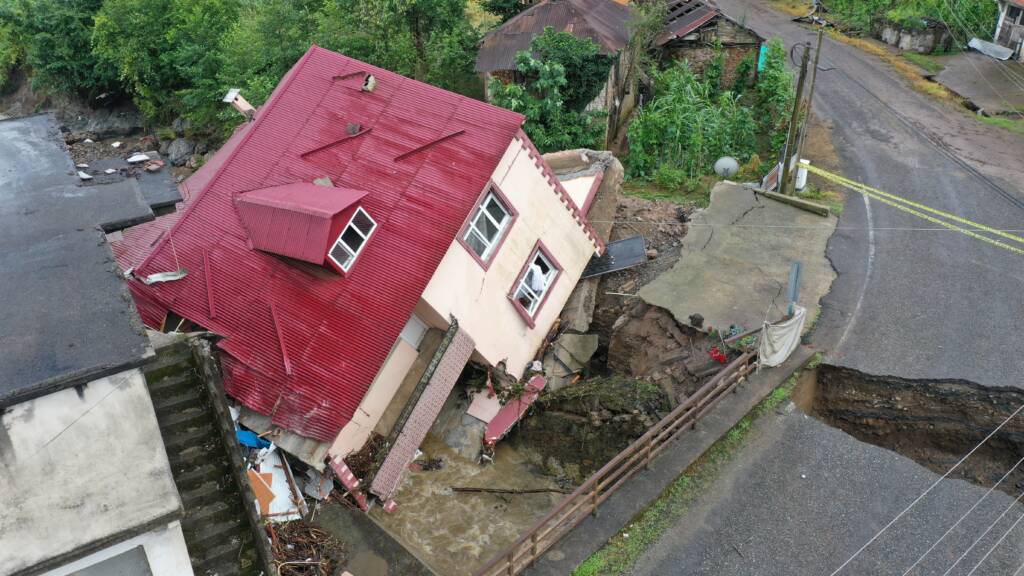 Giresun’da etkili sağanak yağış,