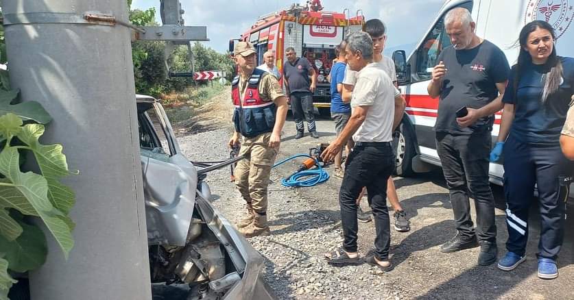 Hatay'ın Erzin ilçesinde aydınlatma