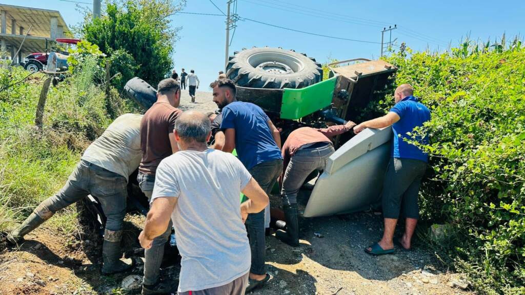 Kontrolden çıkan traktör devrildi: Kadın sürücü öldü!