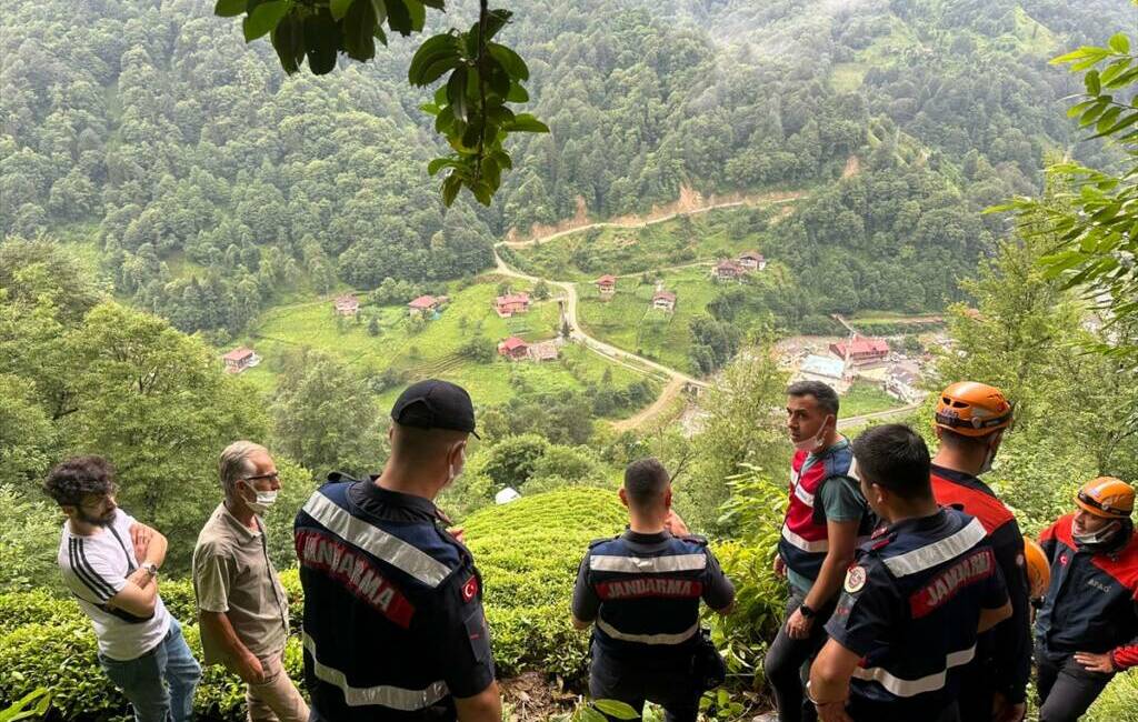 Rize'nin Çayeli ilçesinde bir