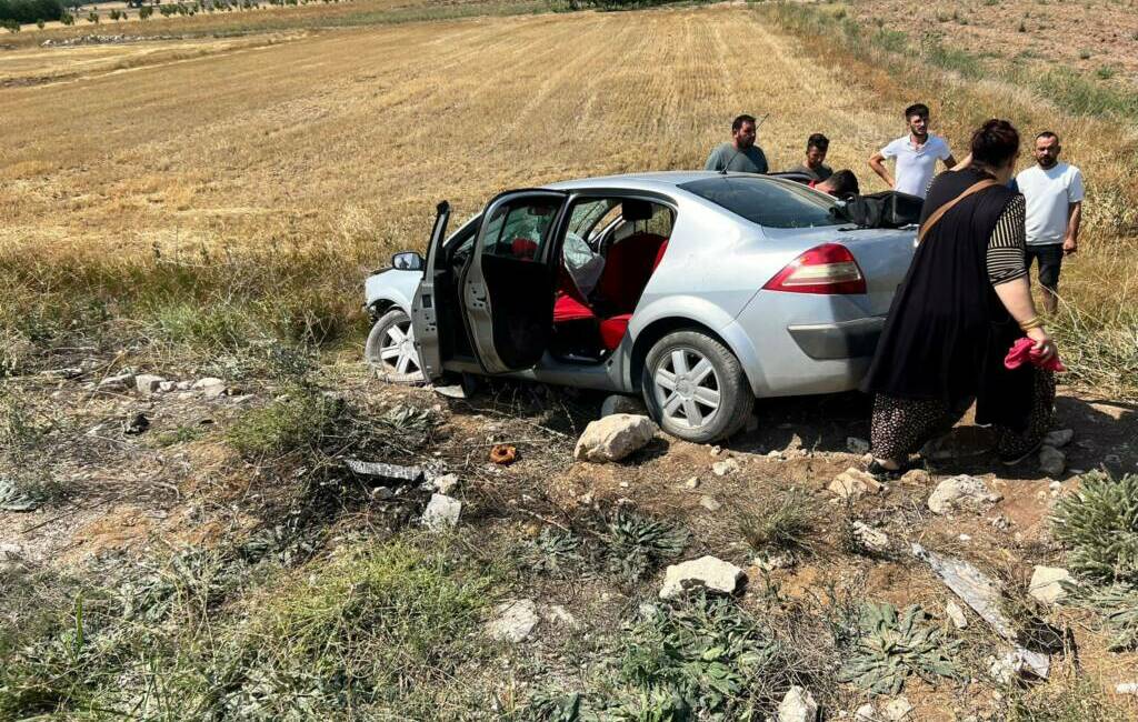 Burdur'da sürücünün direksiyon hakimiyetini