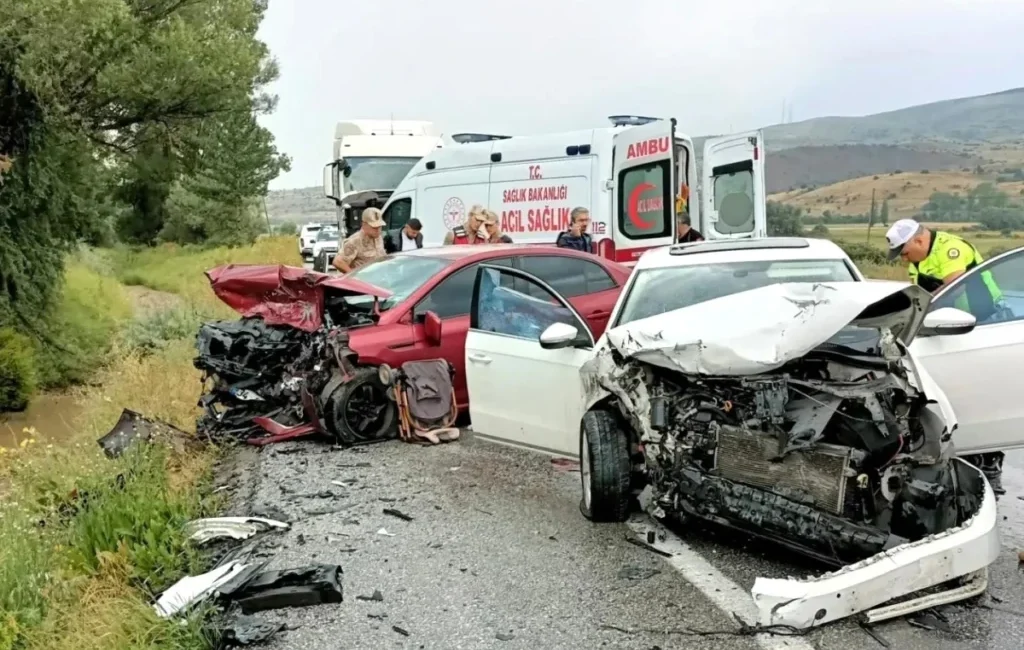 Erzincan'da meydana gelen trafik