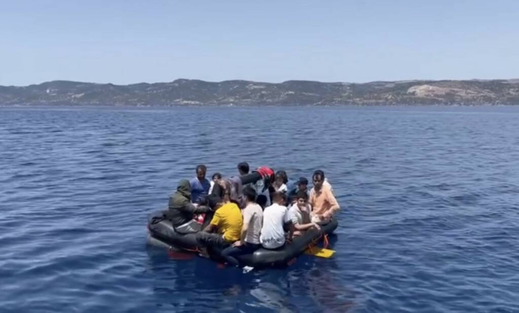 Çanakkale’de kaçak göçmenler kurtarıldı