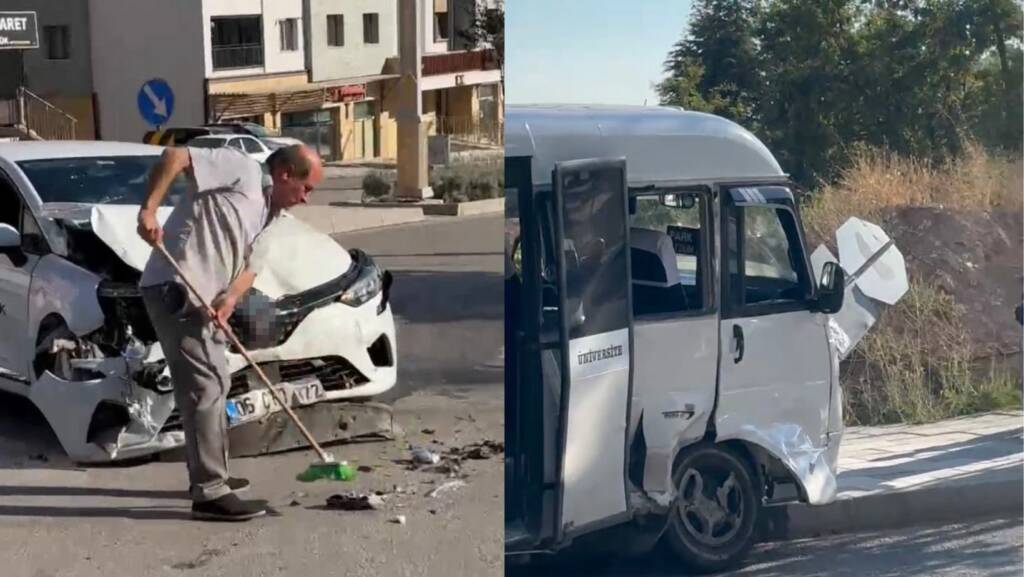 Elazığ’da otomobil ile minibüs çarpıştı