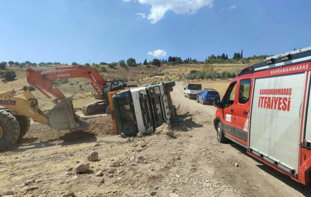 Kahramanmaraş’ta yol yapım çalışması