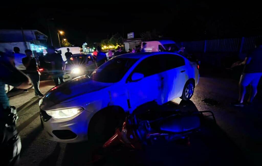 Gaziantep'in İslahiye ilçesinde otomobil