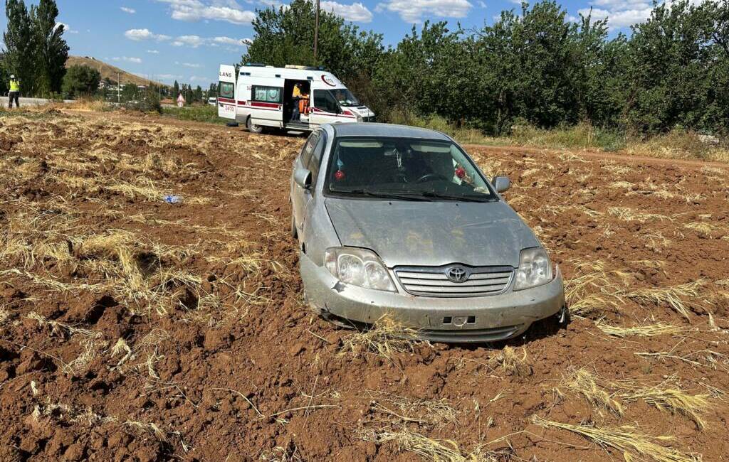 Malatya'nın Doğanşehir ilçesinde otomobilin