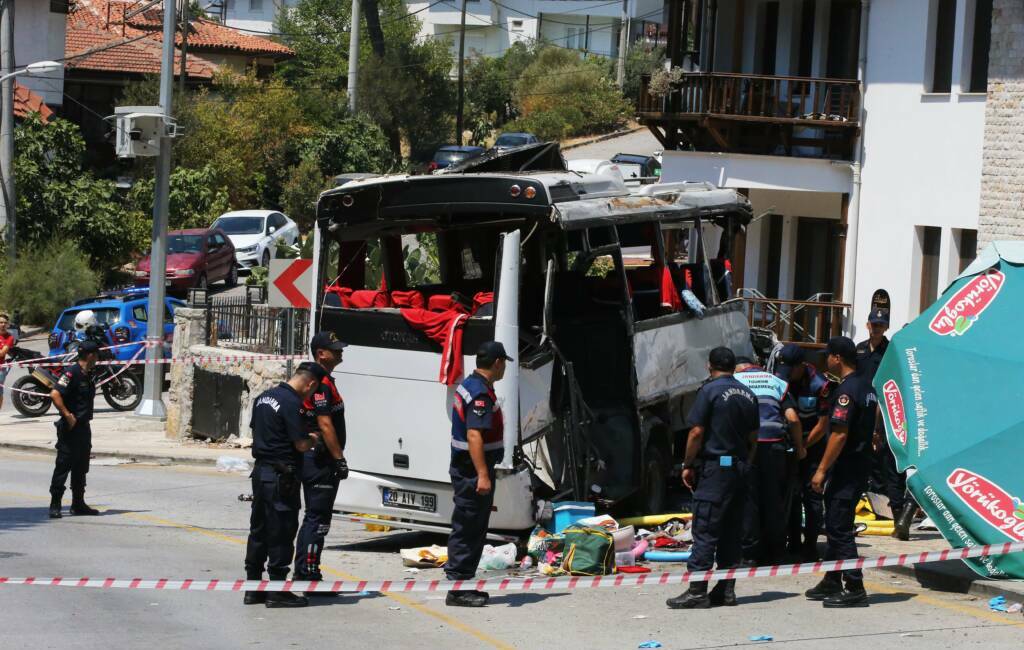 Muğla'da freni patladığı belirtilen