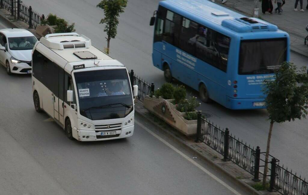  Muş’ta şehir içi yolcu