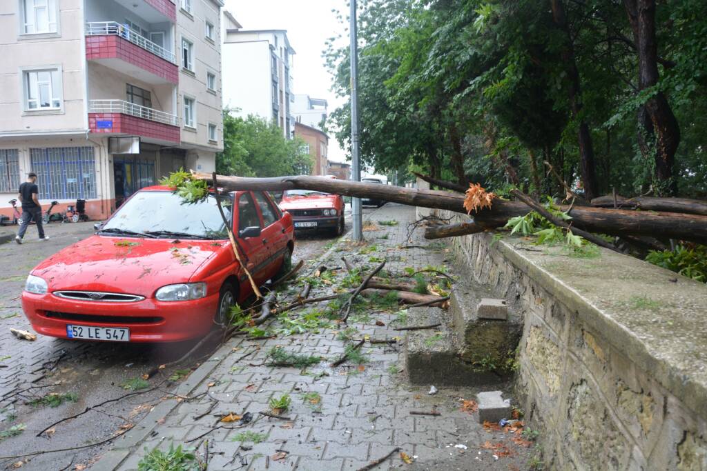 Ordu’da sağanak yağış hayatı felç etti!