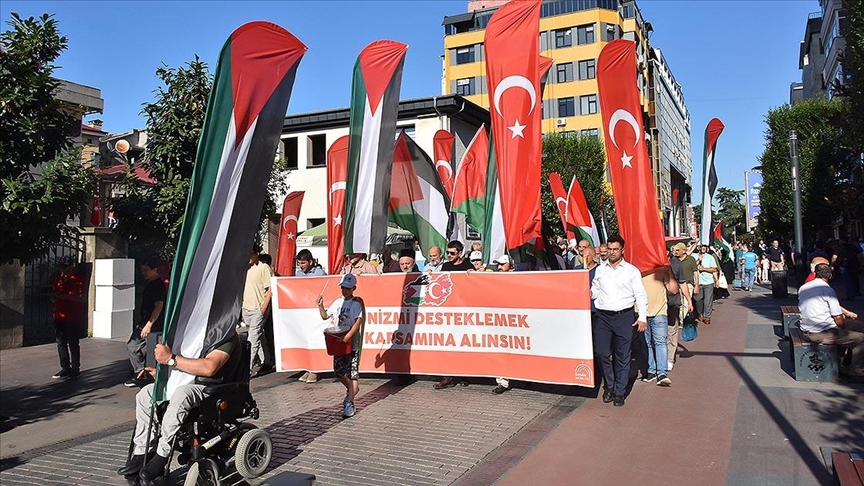 Trabzon’da Filistin’e Destek Yürüyüşü