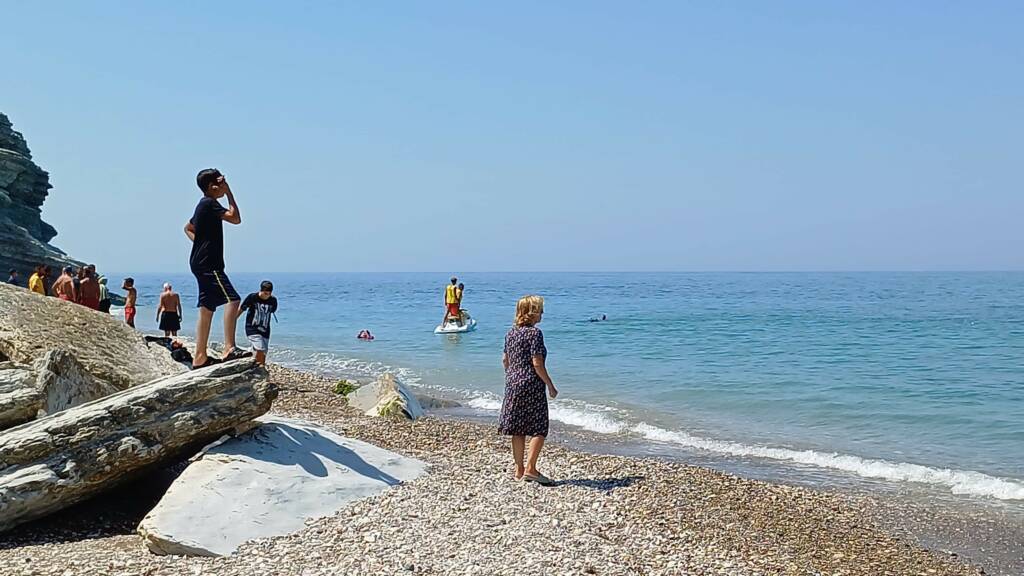 Düzce'nin Akçakoca ilçesinde serinlemek