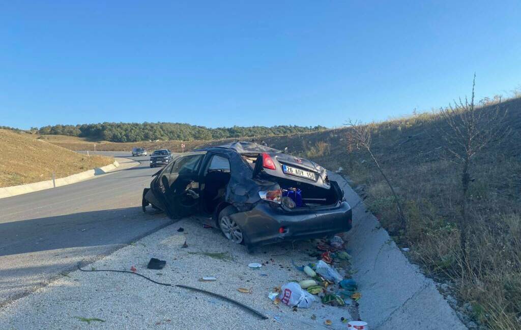 Bilecik'te seyir halinde kontrolden