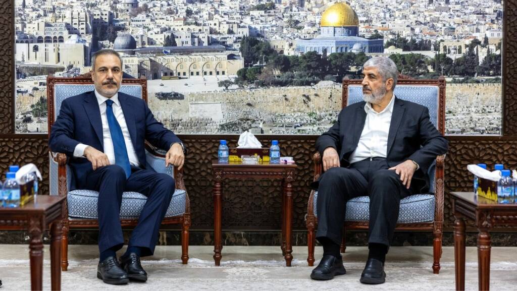 Bakan Fidan, Hamas Siyasi Büro Başkan Vekili Meşal ile görüştü