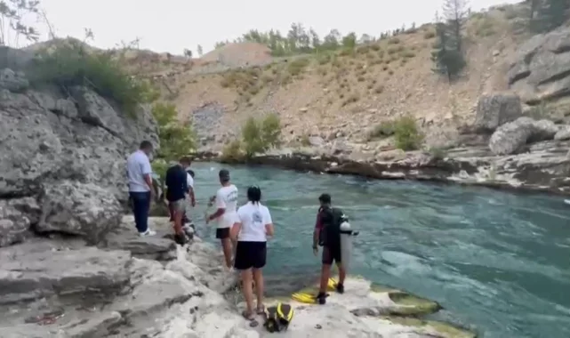 Antalya'nın Manavgat ilçesinde ırmakta