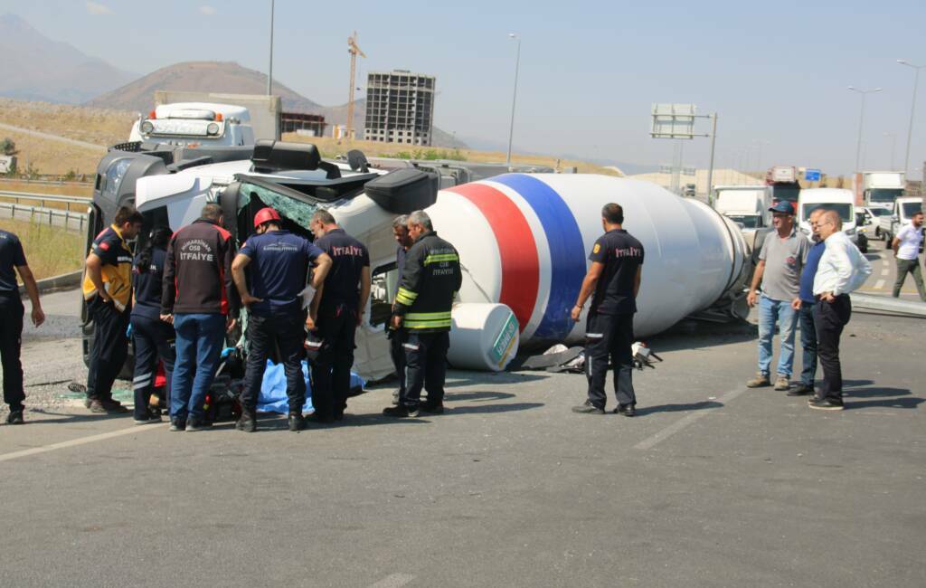 Kayseri'nin Melikgazi ilçesinde beton