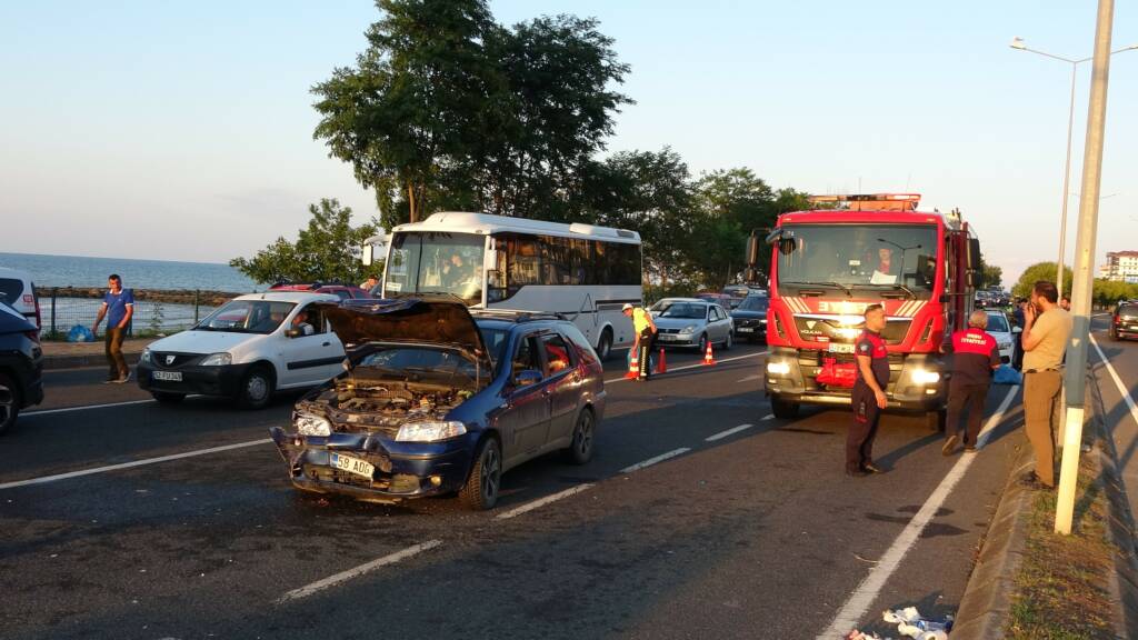 Ordu’da zincirleme trafik kazası: Yaralılar var!