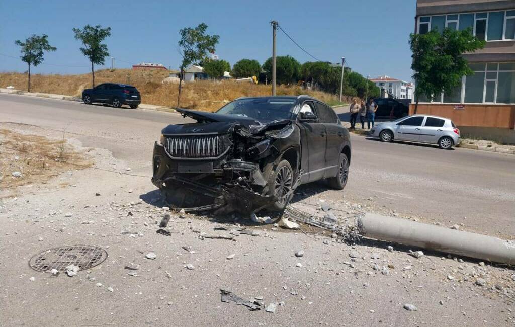 Balıkesir'in Bandırma ilçesinde motosikletle