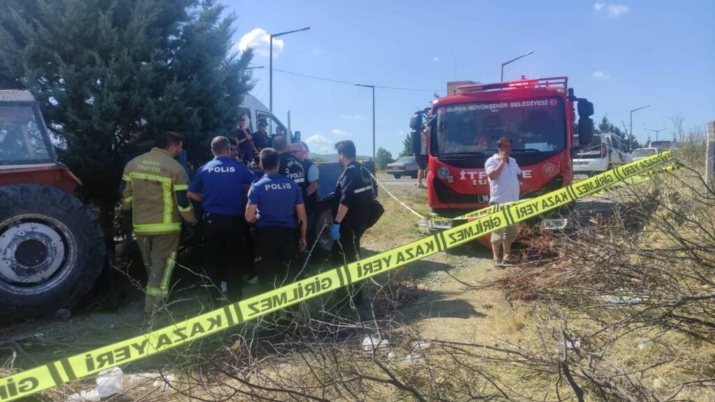 Bursa’nın Orhangazi ilçesinde, traktörünün