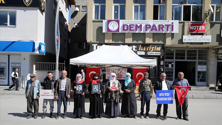 Muş'ta çocukları terör örgütü